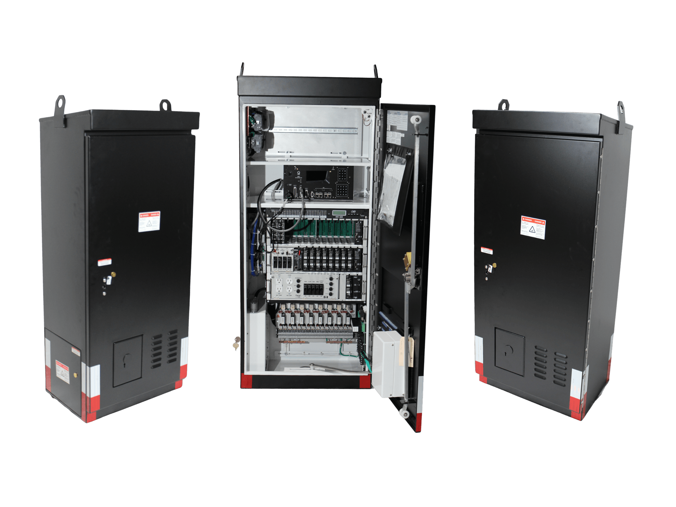 Tacel 16 and 32 channel ATC traffic signal cabinets for intersection control