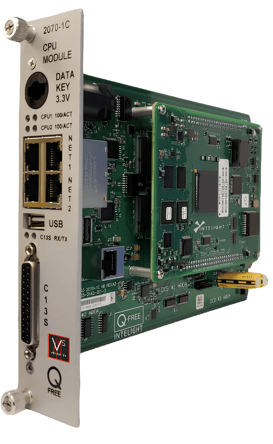 Q-Free 2070-1C CPU module for traffic signal controller processing