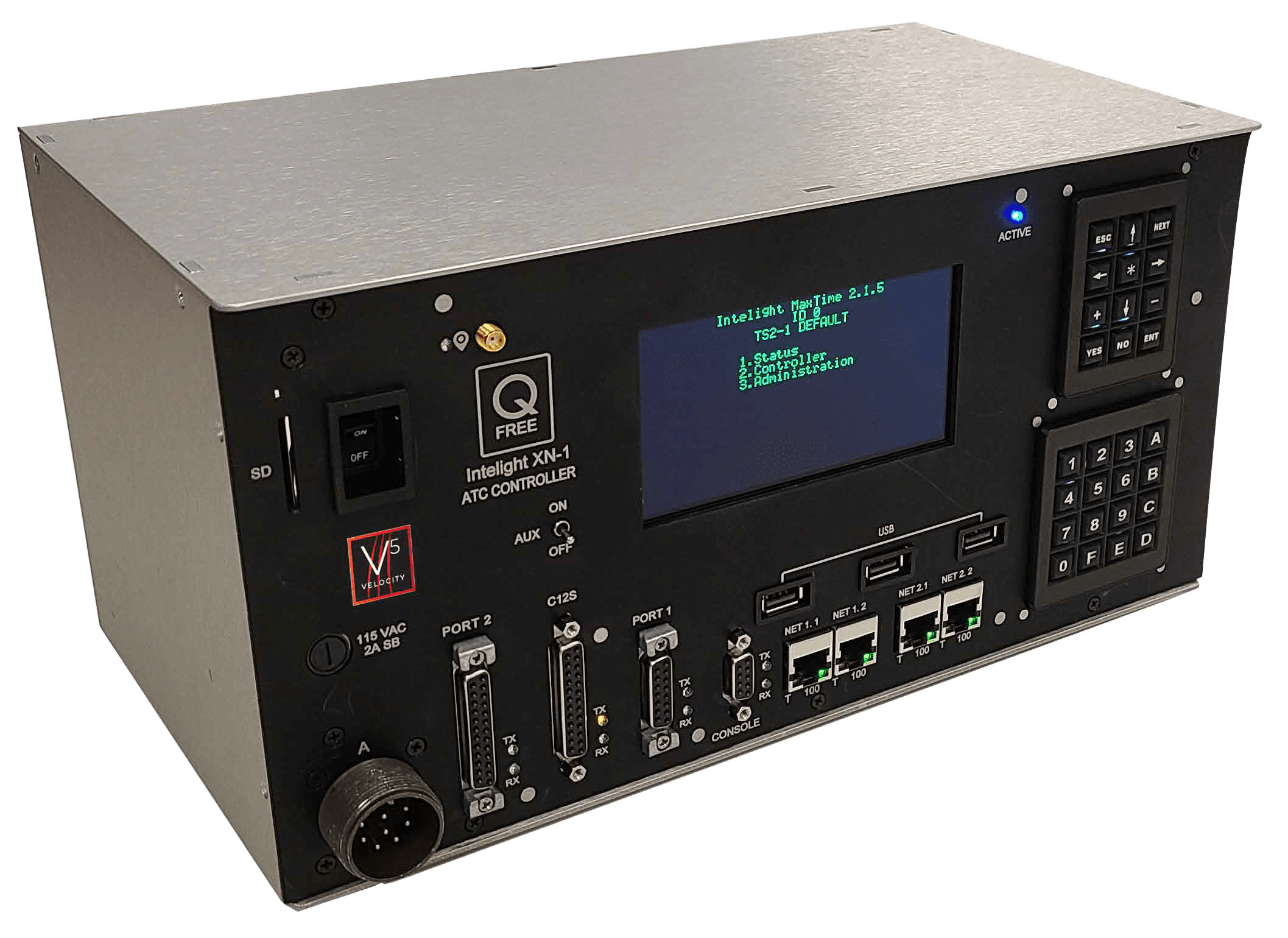 Q-Free XN-1 NEMA traffic signal controller for intersection management