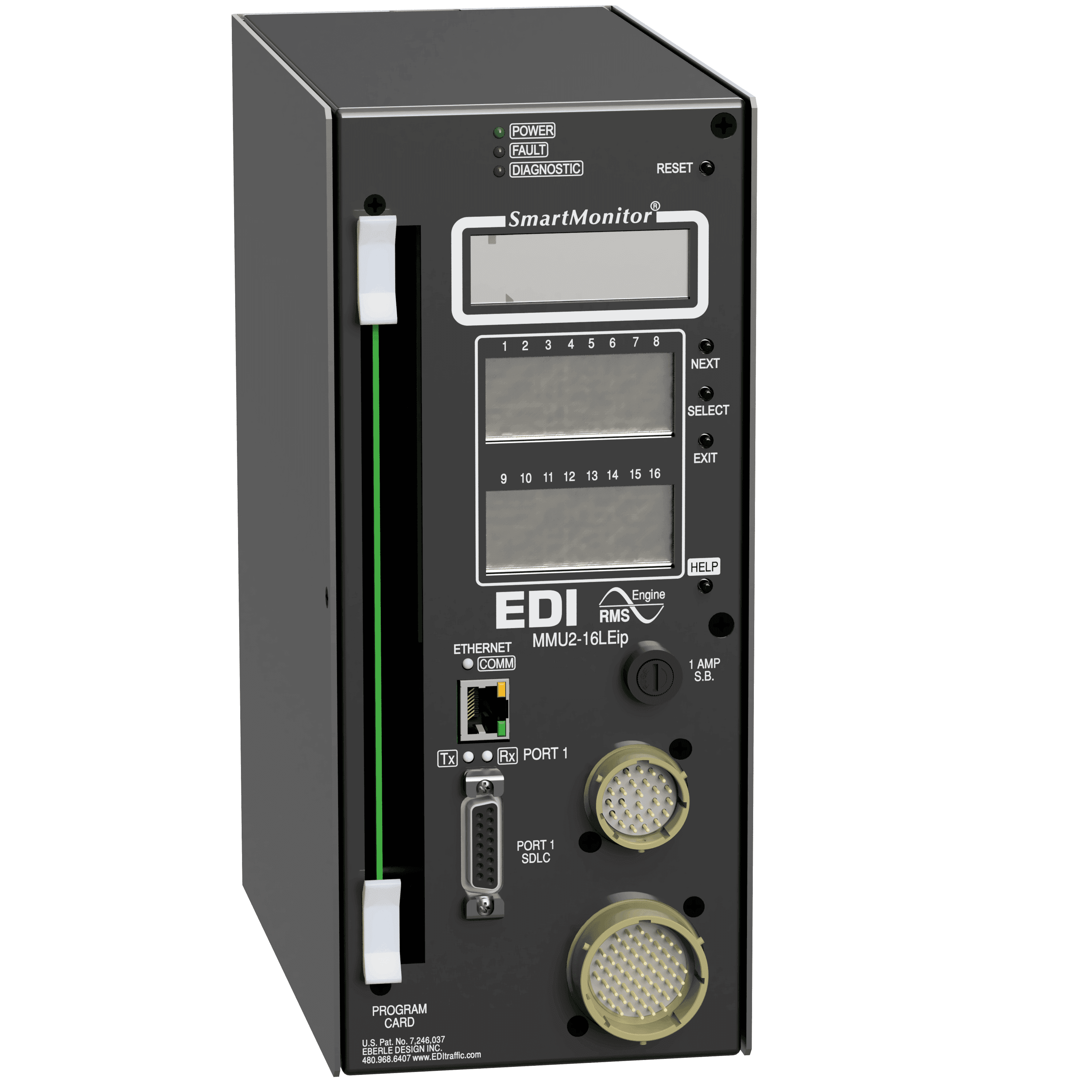 Eberle Design MMU2-16LEIP SmartMonitor NEMA traffic signal monitoring unit