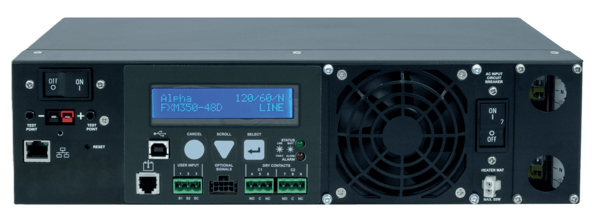 Alpha Technologies FXM 350 UPS module for traffic signal backup power systems